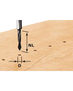 Festool 491064 1/4" HW Carbide Tipped Drill Router Bit