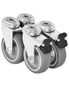 Festool 491932 SYS-PORT R/2 3" Castor Set, 4 Piece