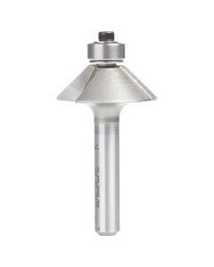 Amana Tool 49401 1"D x 1/4"SHK 45 Deg Chamfer Router Bit