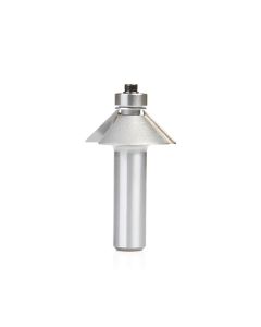 Amana Tool 49403, 1-3/8" x 1/2" x 2-1/2" 2FL 45 Deg Chamfer CT Router Bit