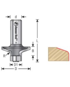 Cabinet Door Edge - Front Face Edge Router Bits