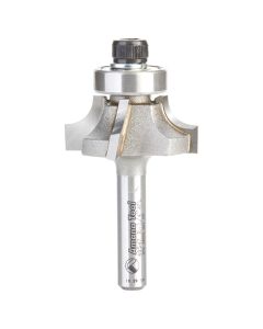 Amana Tool 49547 1/4"R 1/4"SHK 4 Flute Corner Round Router Bit