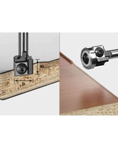 Festool 499806 3/4" Edge Trimming Cutter with Reversible Blade for OF 1010, OFK 700, MFK 700 Router