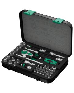 Wera Tools 5003535001, 41 PC 8100 SA 4 Zyklop Speed Ratchet Set with 1/4" Drive