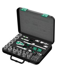 Wera Tools 5003594001, 43 PC 8100 SB 2 Zyklop Speed Ratchet Set with 3/8" Drive