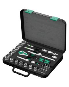 Wera Tools 5003596001, 38 PC 8100 SB 4 Zyklop Speed Ratchet Set with 3/8" Drive