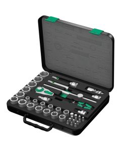 Wera Tools 5003647001, 38 PC 8100 SC 4 Zyklop Speed Ratchet Set with 1/2" Drive
