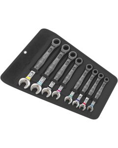 Wera Tools 5020012001, 8 PC 6000 Joker 8 Imperial Set 1 Ratcheting Combination Wrench Set