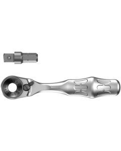 Wera Tools 5073230001, 2 PC 8001 A Zyklop Mini 1 Bit 1/4" SB Ratchet with 1/4" Drive