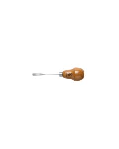 Two Cherries 5114306, 6mm Small Spoon Bent V Chisel with Pear Handle