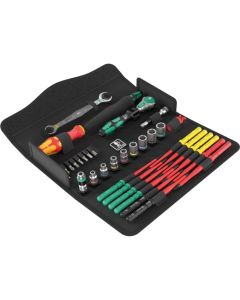 Wera Tools 5135870001, 35 PC Kraftform Kompakt W 2 Maintenance Ratchet Set