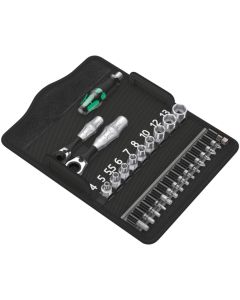 Wera Tools 5135918001, 27 PC Kraftform Kompakt Zyklop Mini 2 Ratchet Set