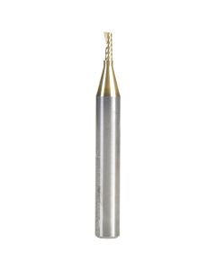 Amana Tool 51372-Z 3/32"D x 1/4"SHK Spiral 'O' Aluminum Cutting ZrN UP-Cut Router Bit