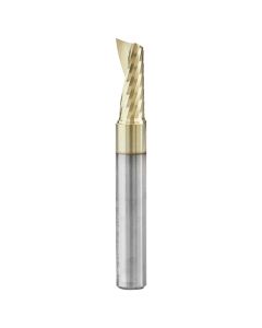Amana Tool 51402-Z 1/4"D x 1/4"SHK Spiral 'O' Aluminum Cutting ZrN Up-Cut Router Bit