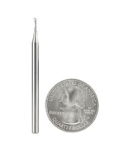 Amana Tool 51415 1/16" Solid Carbide CNC Up-Cut Spiral 'O' Single Flute Plastic Cutting Router Bit