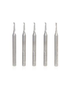Amana Tool 51470-5, 1/16" x 1/8" x 1-1/2" 1FL SC Spiral 'O' Aluminum Cutting Router Bit, 5/Pack
