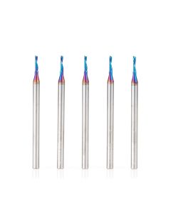 Amana Tool 51515-K-5 Spektra 1/16" x 1/8" x 2" 1FL SC Plastic Cutting Router Bit, 5/Pack