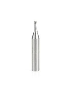 Amana Tool 51523 1FL 1/8"D x 1/4"SHK Down-Cut Spiral O PLSTC Cutting Router Bit