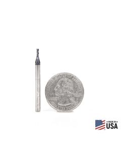 Amana Tool 51603, 1/16" x 1/8" x 1-1/2" 4FL SC Stainless Steel AlTiN Router Bit