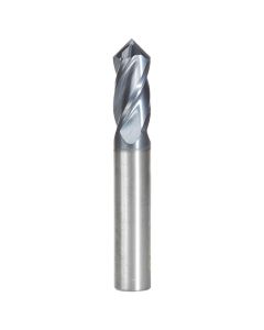 Amana Tool 51694 3/8"D 4FL SC 90 Deg 'V' Spiral Drill/Mill AlTiN Coating Router Bit