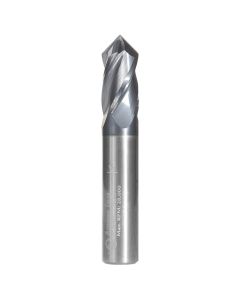 Amana Tool 51696 1/2"D 4FL SC 90 Deg 'V' Spiral Drill/Mill AlTiN Coating Router Bit