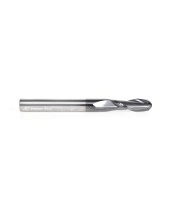 Amana Tool 51912, 1/4" x 1/4" x 2-1/2" 2FL SC AlTiN Ball Nose End Mill