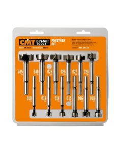 CMT Tools 537.000.12, 12-Piece 8mm - 10mm RH Forstner Bit Set