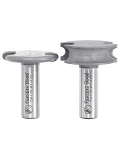Amana Tool 54176 1-1/2" Carbide Tipped 2 Piece Flute and Bead Router Bit Set