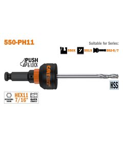CMT Tools 550-PH11, 7/16" Push & Lock Arbor for Xtreme Fast