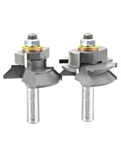 Amana Tool 55346 2-11/64" Carbide Tipped Adjustable V Panel Router Bit Set