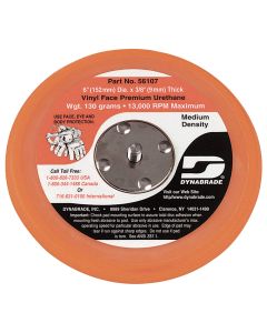 Dynabrade 56107 6" Viny-Face Non-Vacuum Random Orbital Sanding Pad