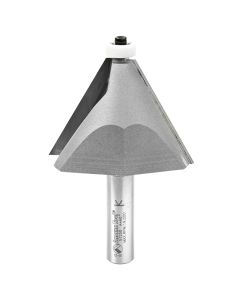 Amana Tool 57258 2-17/32" Chamfer Router Bit with Ultra-Glide Ball Bearing Guide