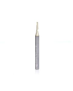 Amana Tool 57350-Z, 1/16" x 1/8" x 1/4" 1FL SC ZrN Up-Cut Improve Aluminum Router Bit