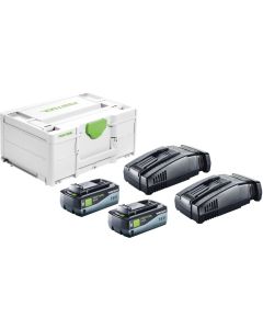 Festool 577328, SYS 18V 2x8.0Ah/SCA16 Energy Set