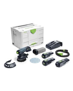 Festool 577691 ETSC 125 3,0 I-Set, 5" 18V Cordless Eccentric Sander Complete Set