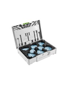 Festool 578196, D90/V93 Granat Abrasives Assortment Set with Systainer