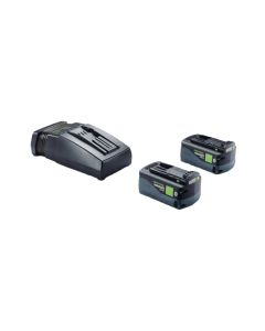 Festool 578742, 18V 2xHP5,0/TCL6 2-Battery Starter Kit 