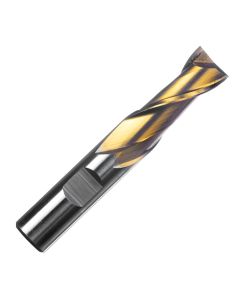 Champion Cutting Tool 600T-1-1/8X7/8, 1-1/8" x 7/8" HSS TiN Coated End Mill