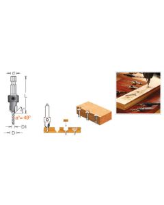 Carbide-Tipped Countersinks w/ Hex Shank