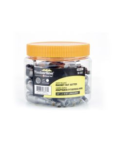 Amana Tool 608-571, 3/8" x 2-9/16" 50-Piece Magnetic Nut Setter Jar
