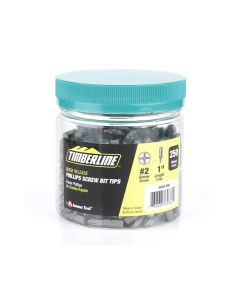 Amana Tool 608-690, #2 x 1"L 250-Piece Phillips Tips Screw Bit jar