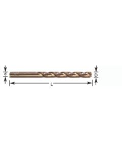 Amana Tool 611-228, 1/2" Diameter Cobalt Drill Bit, 5 Pack