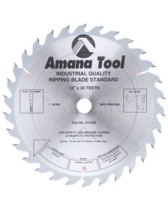 Amana Tool 612300 12" x 30 TPI Carbide Tipped Ripping Standard Saw Blade