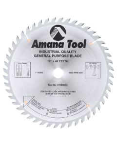 Amana Tool 612480 12" Carbide Tipped General Purpose Saw Blade