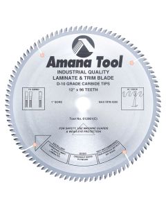 Amana Tool 612961 12" Carbide Tipped Fine Cut-Off & Crosscut Saw Blade