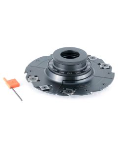 Amana Tool 61345 6-5/16" Insert Carbide Adjustable Groove Shaper Cutter with Scorer & Ring Nut