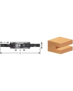 Insert Adjustable Grooving Shaper Cutters with Scorer, 8 to 24mm