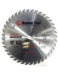 Amana Tool 61369, 10" x 5/8" 18Deg 40T CT Groover Saw Blade