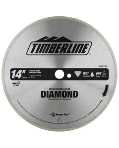 Timberline 640-180, 14" x 1" Continuous Rim Diamond Circular Saw Blade