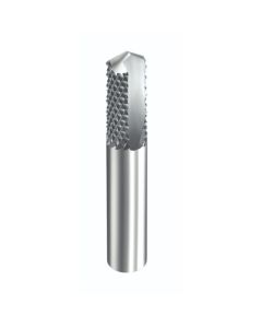 Vortex Tool 6430, 1/4" x 3/4" DE Upcut Medium Burr Router Bit w/Plunge Point